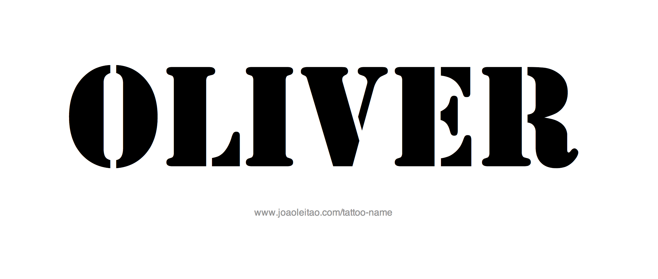 Oliver Name Tattoo Designs